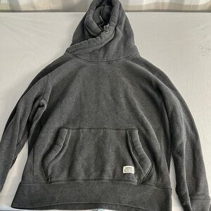 Superdry Gray Sweater with Hood and Relaxed Fit